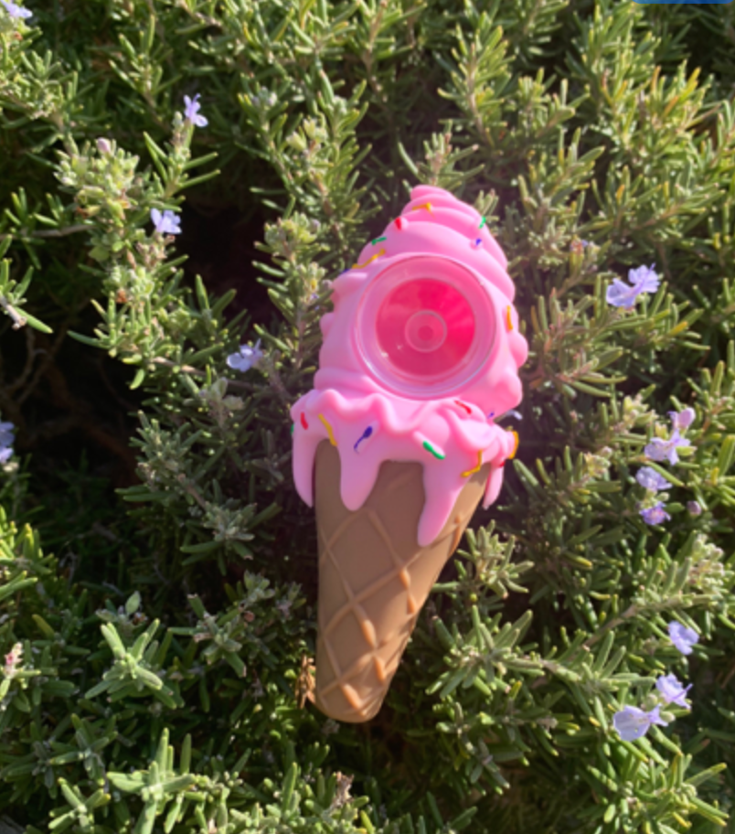 Unbreakable Pink Silicone Ice Cream Pipe