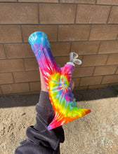 Load image into Gallery viewer, Unbreakable Tie Dye Silicone Bong
